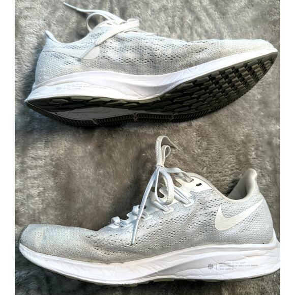 Nike Air Zoom Pegasus 36 White Running Shoes Sneakers Womens Size 8 AQ2210-100 - Picture 2 of 7